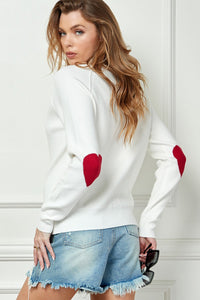 heart elbow sweater