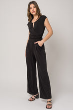 Load image into Gallery viewer, black knit jumpsuit
