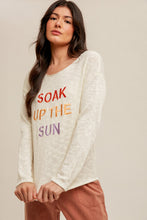 Load image into Gallery viewer, soak up the sun sweater
