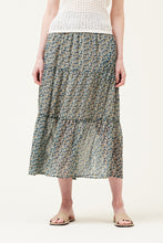 Load image into Gallery viewer, sheer print tiered skirt
