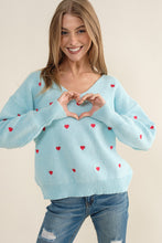 Load image into Gallery viewer, embroidered heart sweater
